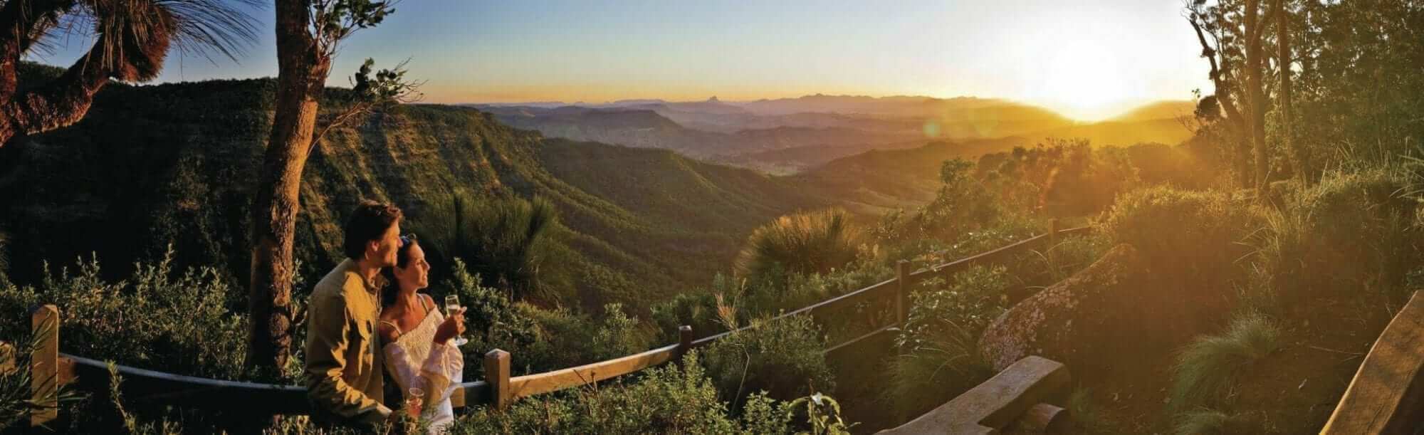 På en tur i autocamper i Brisbane kan du besøge Laminton National Park