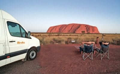 Venturer Australia fra Britz ved Uluru