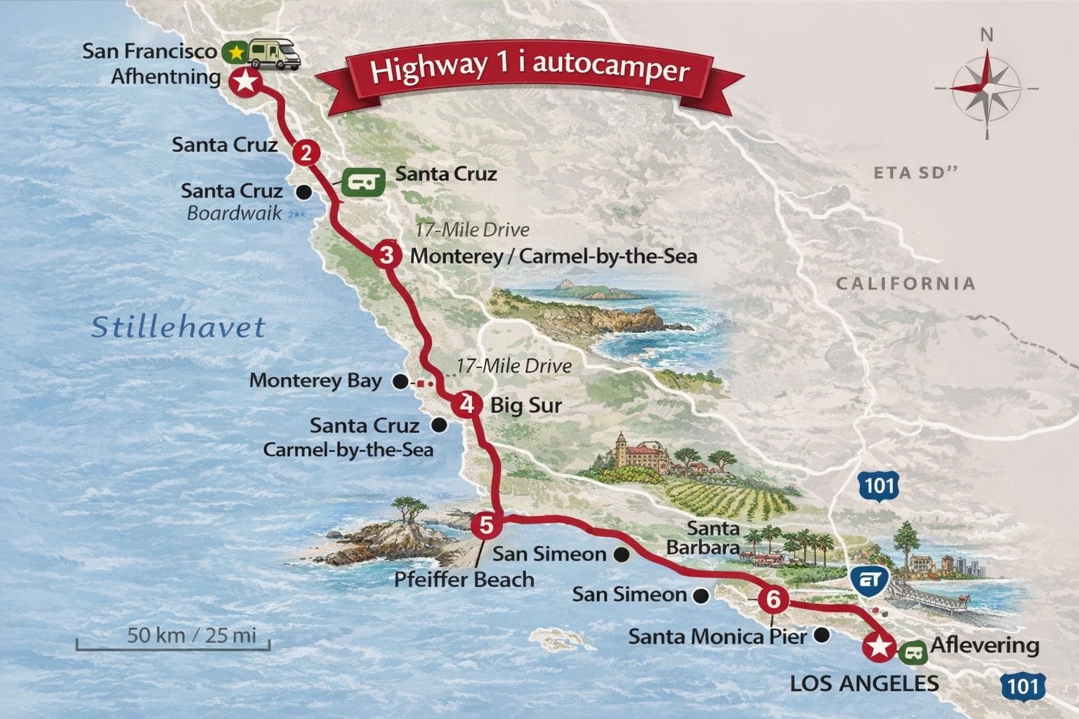 Highway 1 rute