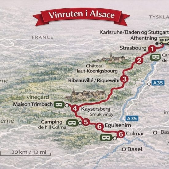 Vinruten i Alsace